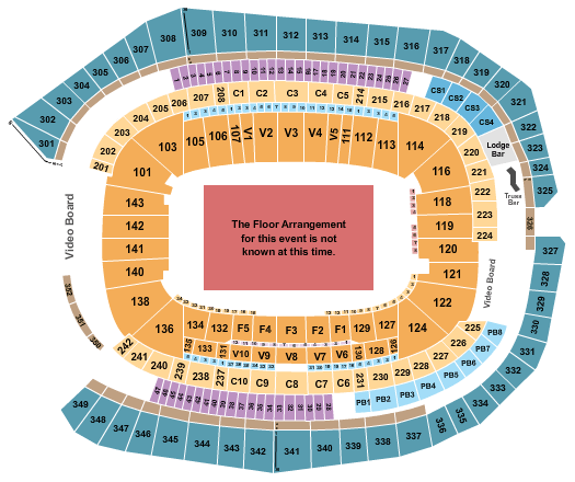 US Bank Stadium SummerSlam Seating Chart